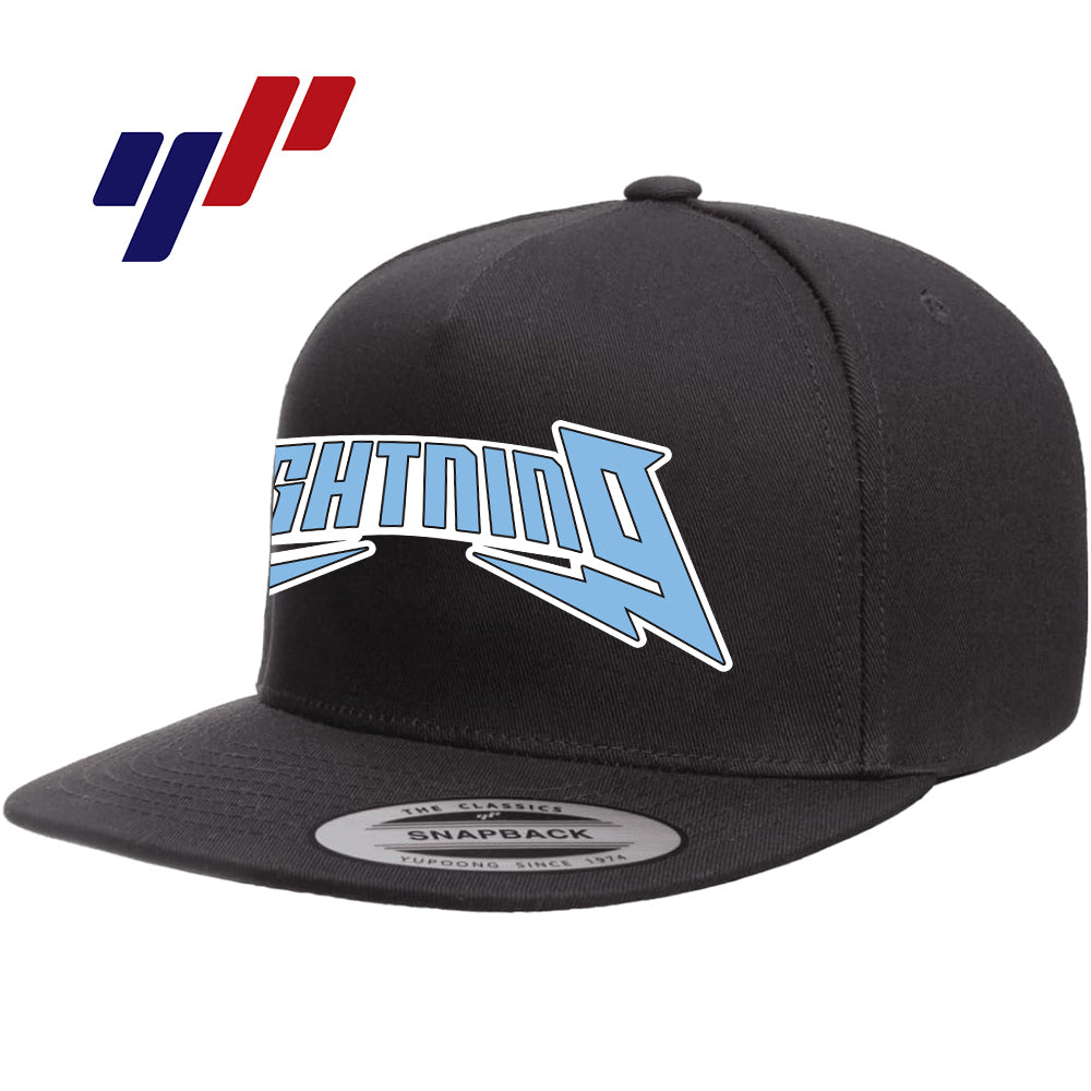 Yupoong Y6007 Adult 5-Panel Cotton Twill Snapback Cap - Lightning Baseball