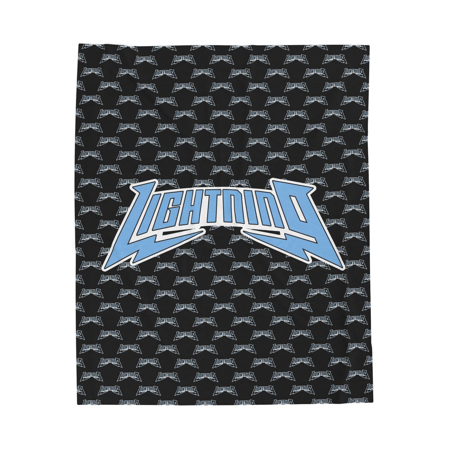 Velveteen Plush Blanket - Lightning Baseball