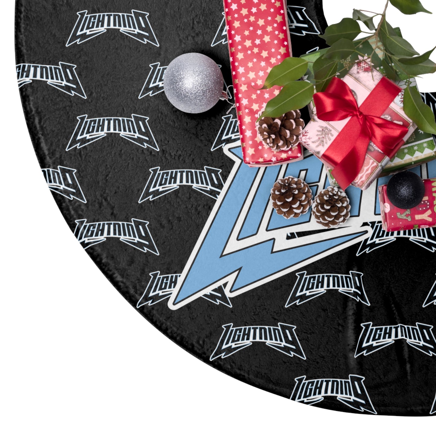 Christmas Tree Skirts Lightning Baseball