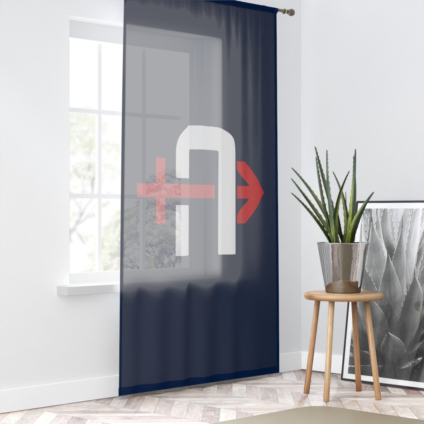 Window Curtain Arrows Baseball