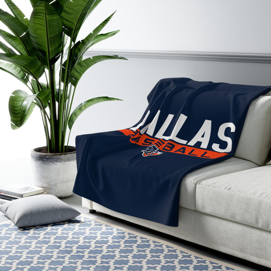 Sherpa Fleece Blanket Dallas Tigers Baseball