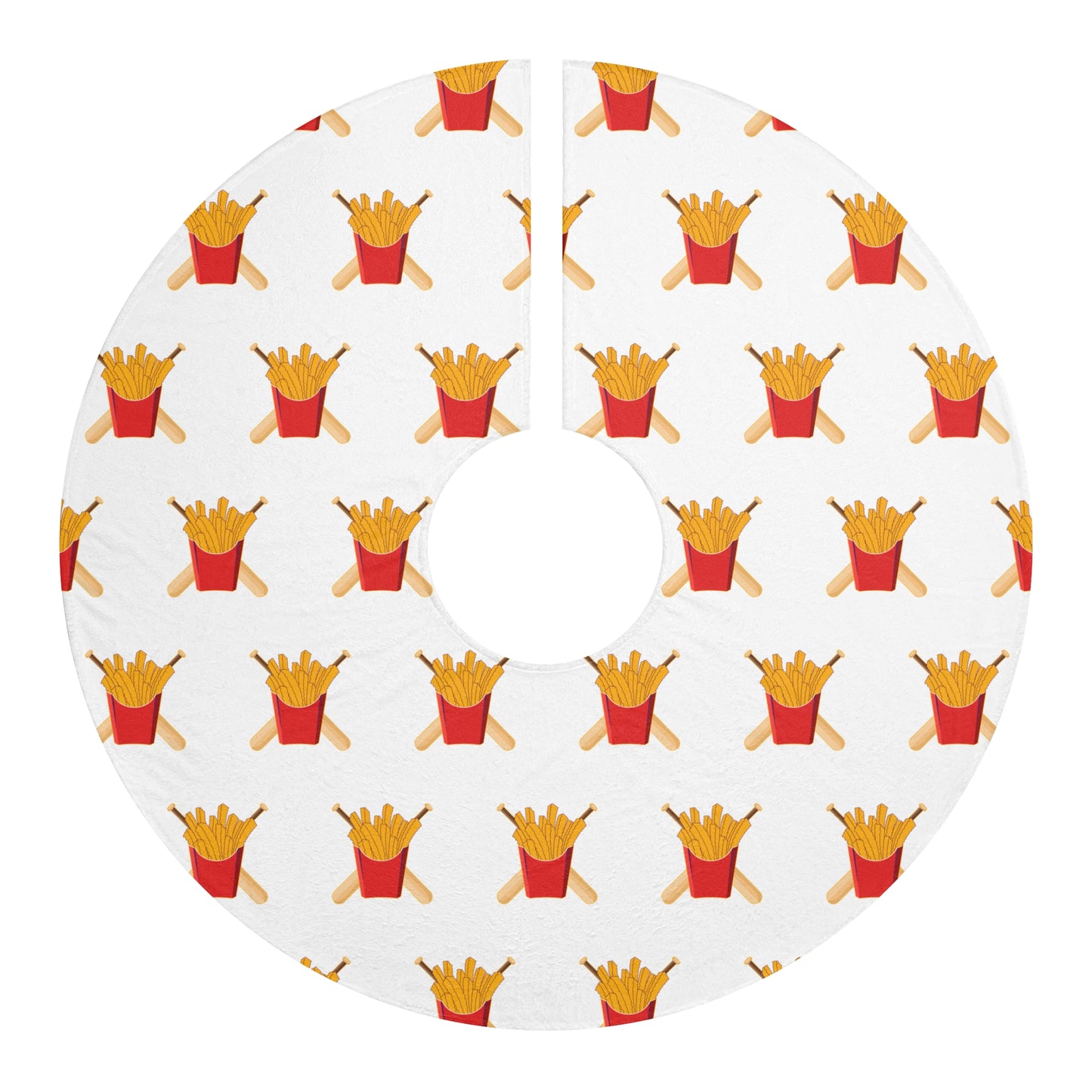 Christmas Tree Skirts Team Rally Fries