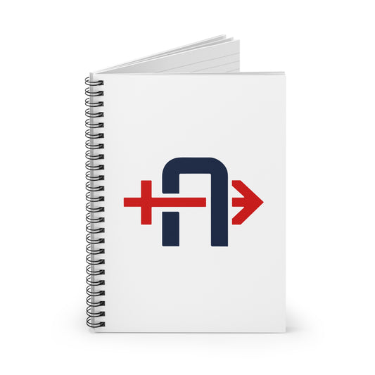 Spiral Notebook - Ruled Line Arrows Baseball