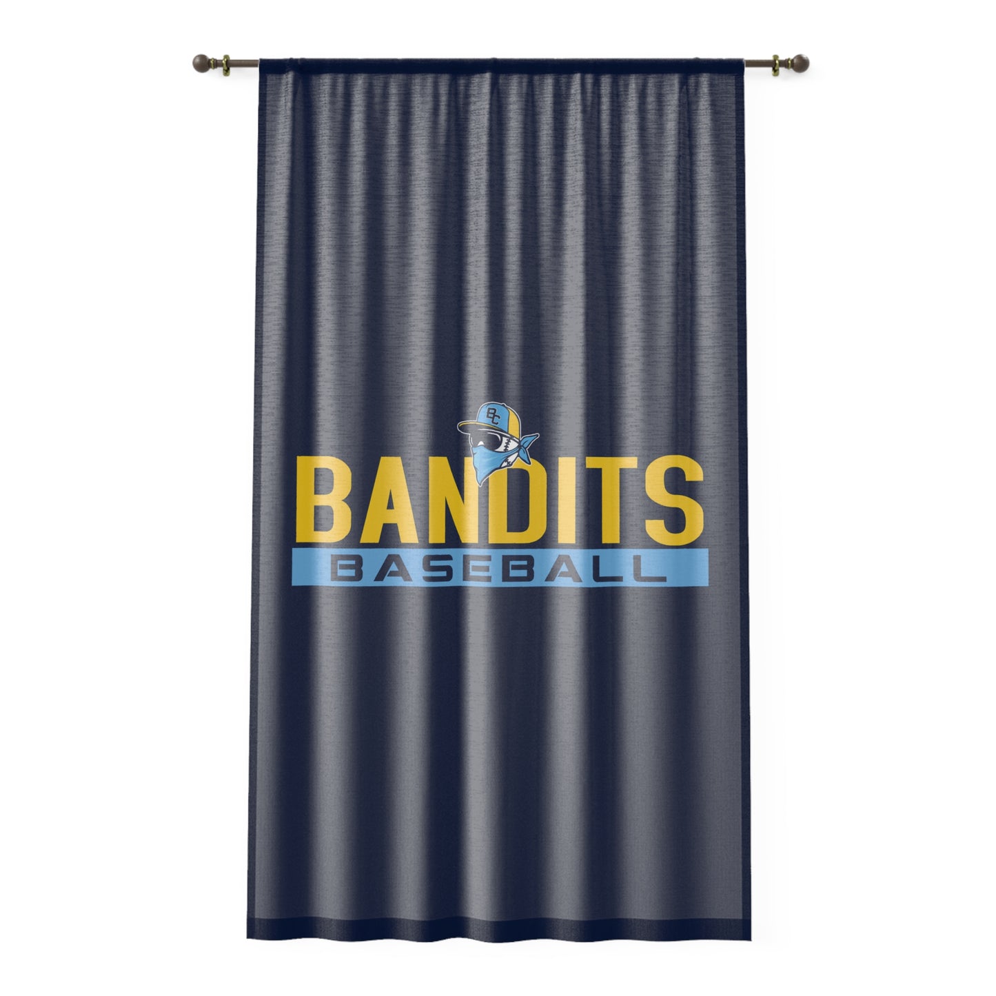 Window Curtain Bold City Bandits Baseball