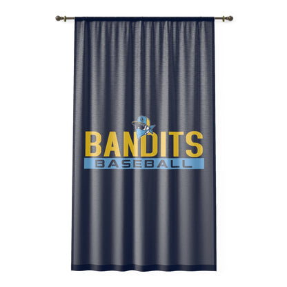 Window Curtain Bold City Bandits Baseball