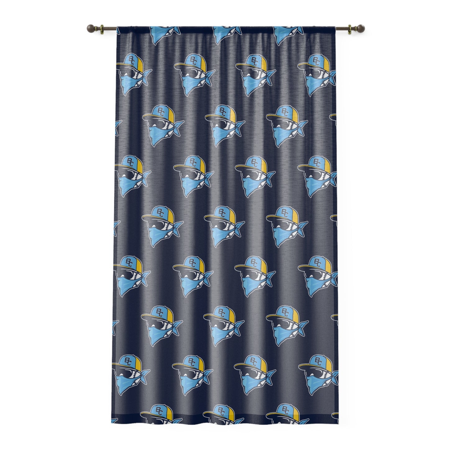 Window Curtain Bold City Bandits Baseball