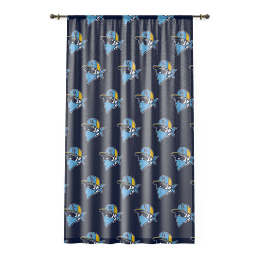 Window Curtain Bold City Bandits Baseball