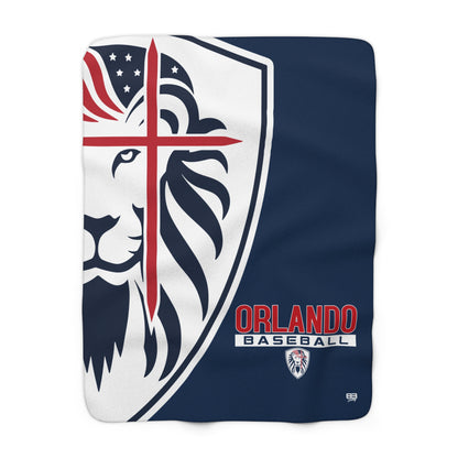 Sherpa Fleece Blanket Orlando Lions Baseball