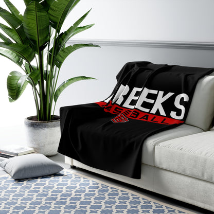 Sherpa Fleece Blanket Creeks Baseball Club - CBC