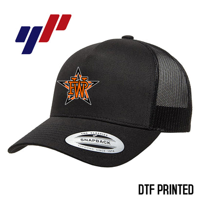 Yupoong 6506 Adult 5-Panel Retro Trucker Cap DTF PRINTED- Winter Park All-Stars