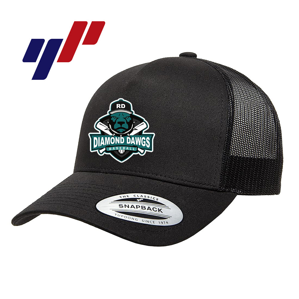 Yupoong 6506 Adult 5-Panel Retro Trucker Cap - Diamond Dawgs Baseball