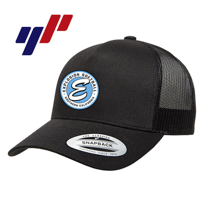 Yupoong 6506 Adult 5-Panel Retro Trucker Cap - Explosion Softball