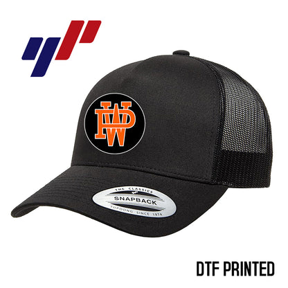 Yupoong 6506 Adult 5-Panel Retro Trucker Cap DTF PRINTED- Winter Park All-Stars