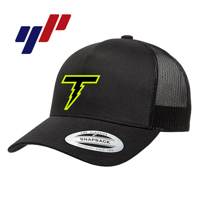 Yupoong 6506 Adult 5-Panel Retro Trucker Cap DTF PRINTED- Ponte Vedra Thunder Baseball