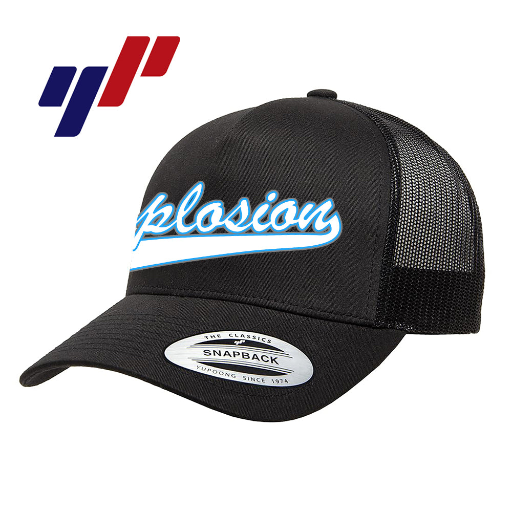 Yupoong 6506 Adult 5-Panel Retro Trucker Cap - Explosion Softball