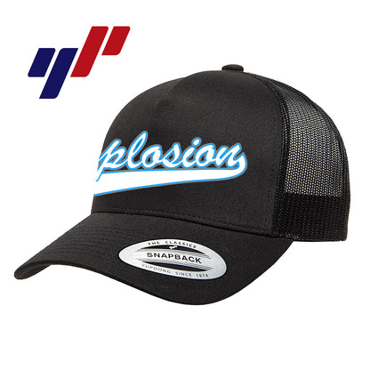 Yupoong 6506 Adult 5-Panel Retro Trucker Cap - Explosion Softball