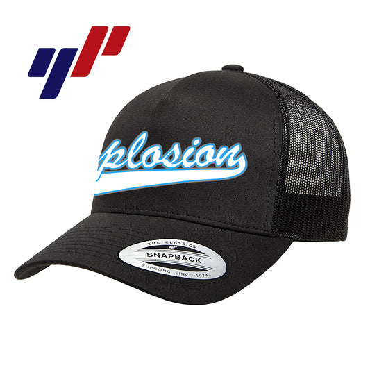 Yupoong 6506 Adult 5-Panel Retro Trucker Cap - Explosion Softball