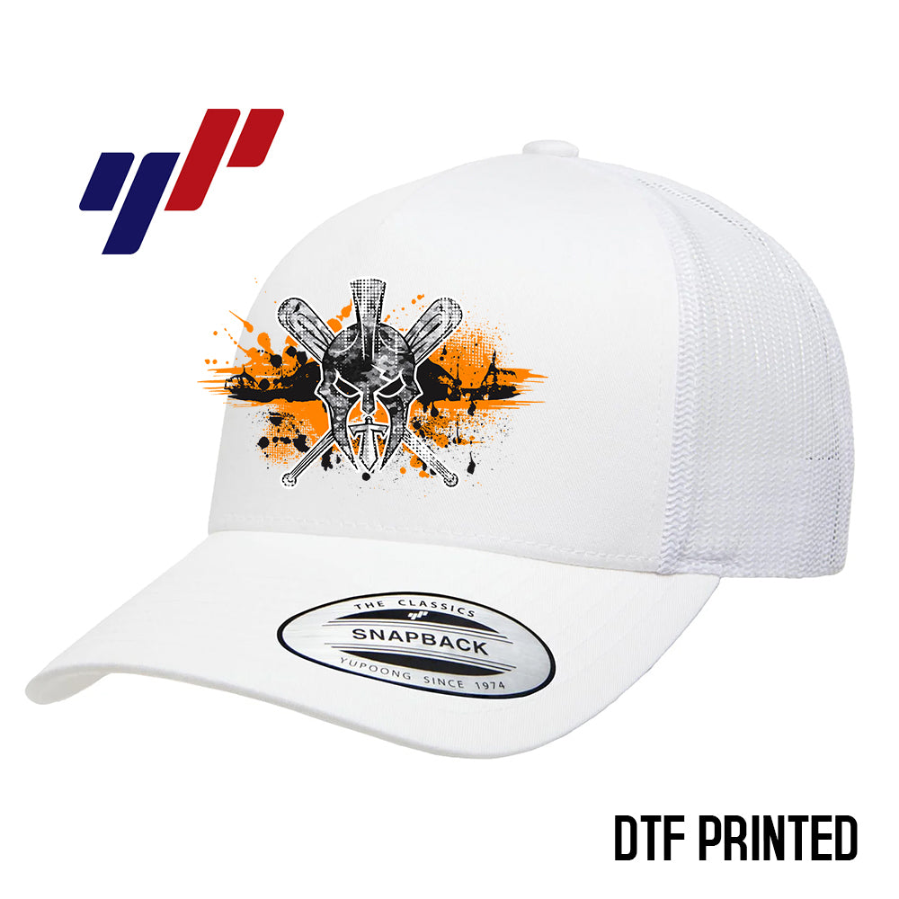 Yupoong 6506 Adult 5-Panel Retro Trucker Cap DTF PRINTED- St. Johns TItans Baseball