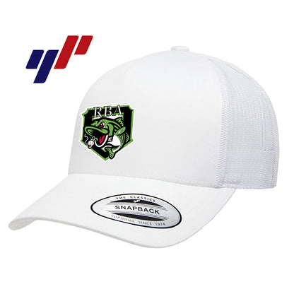 Yupoong 6506 Adult 5-Panel Retro Trucker Cap - RBA Stripers Baseball
