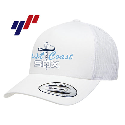 Yupoong 6506 Adult 5-Panel Retro Trucker Cap - East Coast Sox