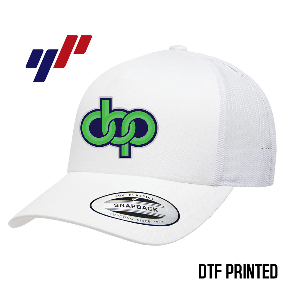 Yupoong 6506 Adult 5-Panel Retro Trucker Cap DTF PRINTED- OBP