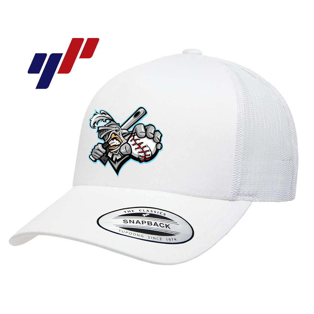 Yupoong 6506 Adult 5-Panel Retro Trucker Cap DTF PRINTED- Knights Baseball