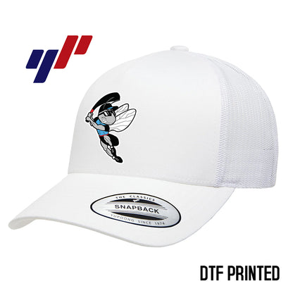 Yupoong 6506 Adult 5-Panel Retro Trucker Cap DTF PRINTED- NBC Gnats Baseball