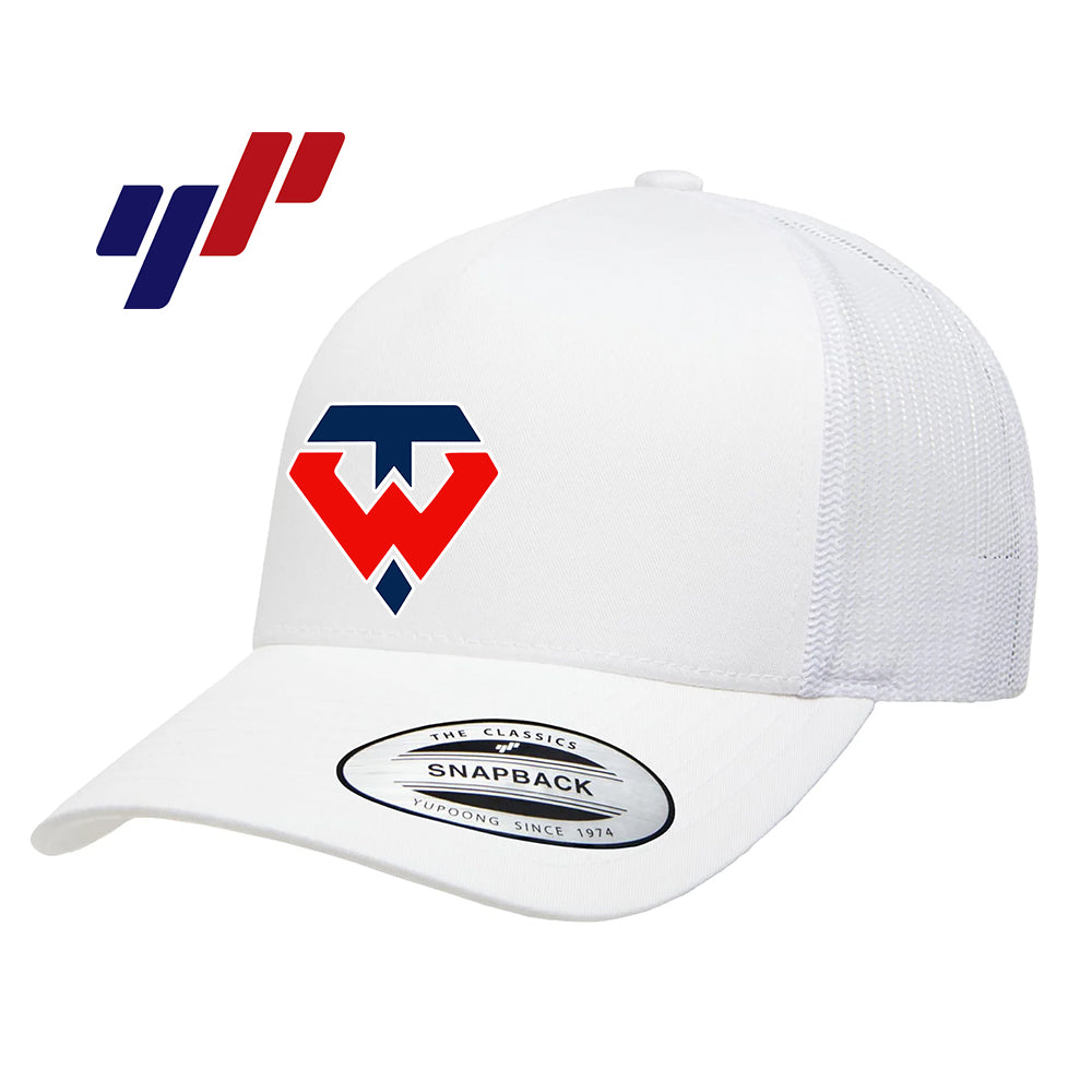 Yupoong 6506 Adult 5-Panel Retro Trucker Cap - Tampa Warriors Baseball