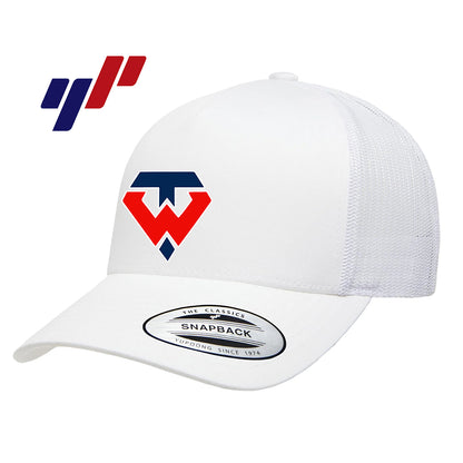 Yupoong 6506 Adult 5-Panel Retro Trucker Cap - Tampa Warriors Baseball