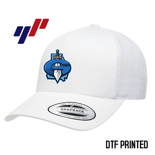 Yupoong 6506 Adult 5-Panel Retro Trucker Cap DTF PRINTED- Georgia Titans Elite Baseball