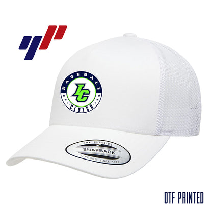 Yupoong 6506 Adult 5-Panel Retro Trucker Cap DTF PRINTED- Indy Clutch Baseball