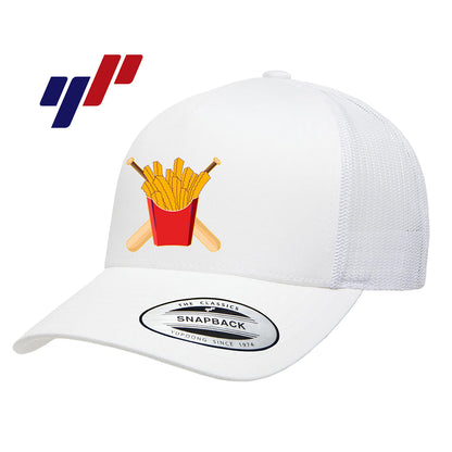 Yupoong 6506 Adult 5-Panel Retro Trucker Cap - Team Rally Fries Baseball