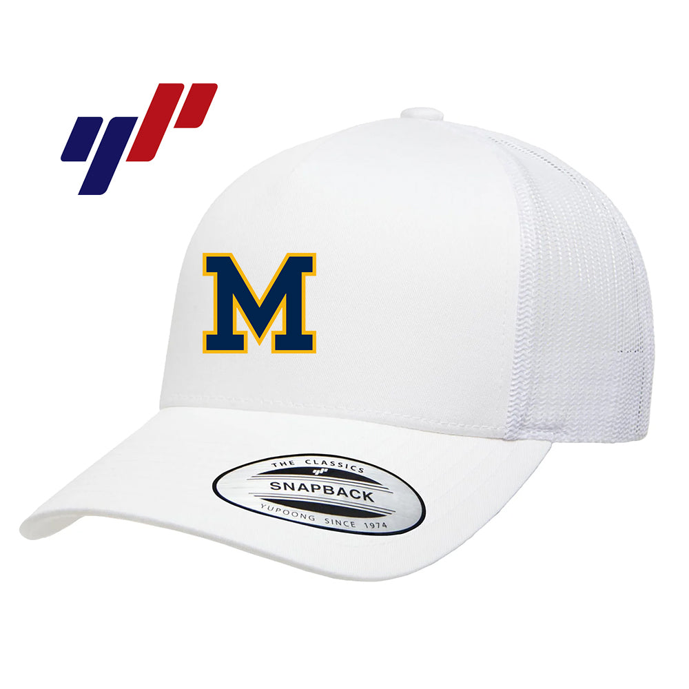 Yupoong 6506 Adult 5-Panel Retro Trucker Cap - Midland Baseball