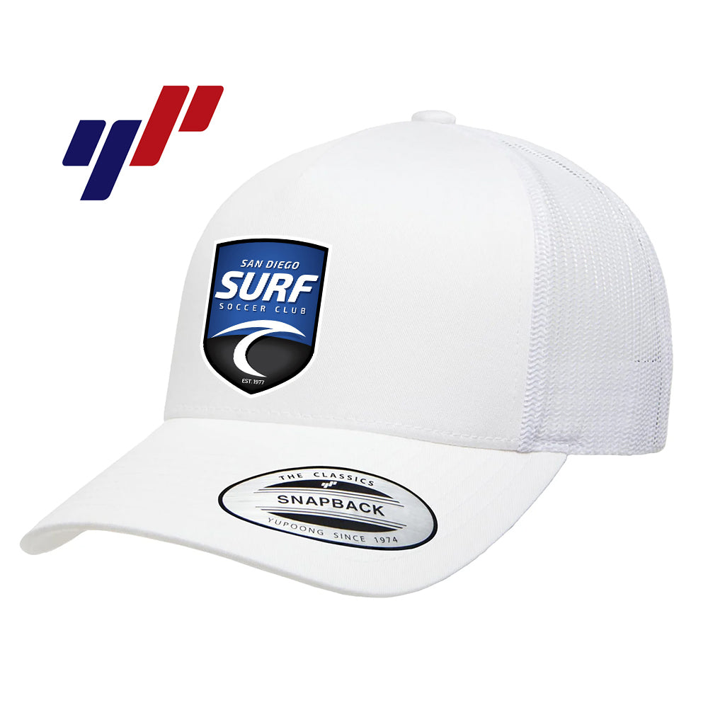 Yupoong 6506 Adult 5-Panel Retro Trucker Cap - San Diego Surf Soccer