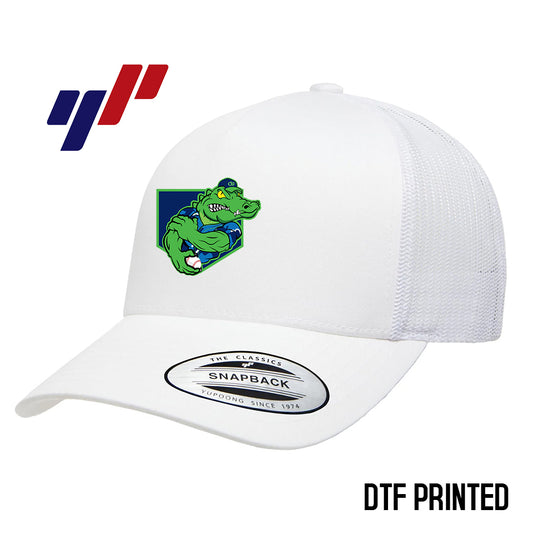 Yupoong 6506 Adult 5-Panel Retro Trucker Cap DTF PRINTED- OBP - Swamp Kings