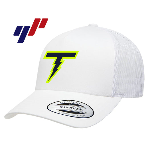 Yupoong 6506 Adult 5-Panel Retro Trucker Cap DTF PRINTED- Ponte Vedra Thunder Baseball