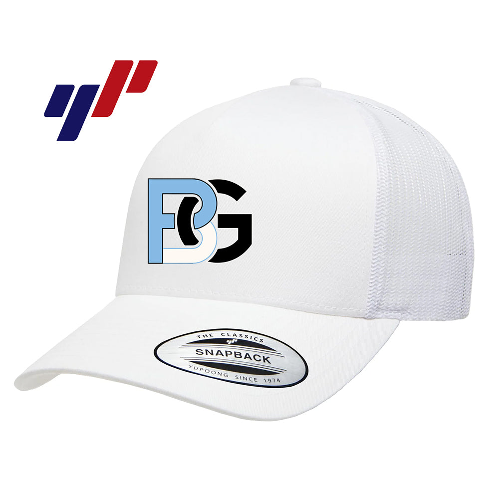 Yupoong 6506 Adult 5-Panel Retro Trucker Cap - Lightning Baseball