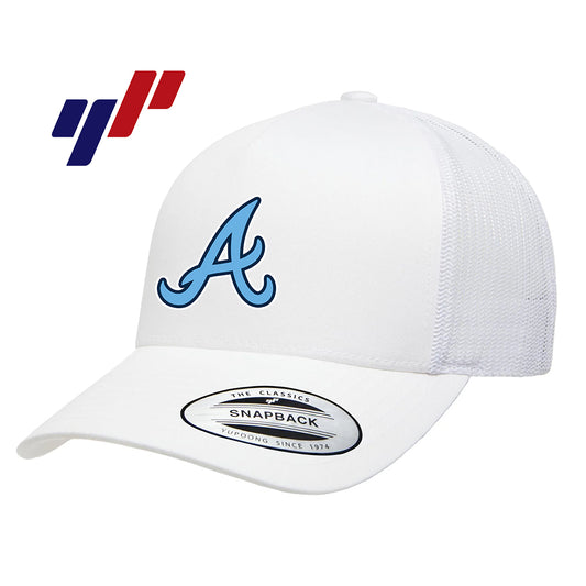 Yupoong 6506 Adult 5-Panel Retro Trucker Cap DTF PRINTED- Aces Baseball
