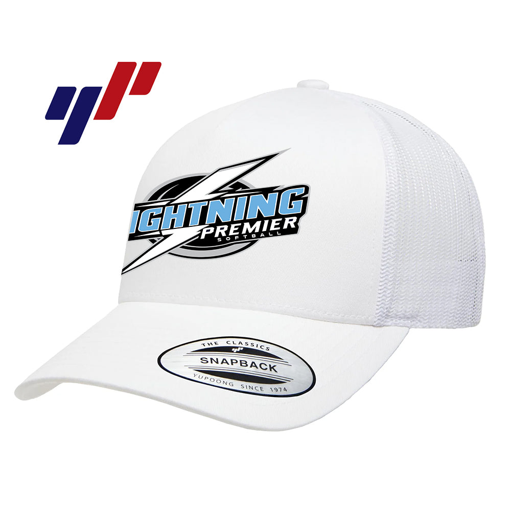 Yupoong 6506 Adult 5-Panel Retro Trucker Cap - Lightning Premier