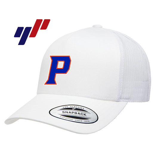 Yupoong 6506 Adult 5-Panel Retro Trucker Cap DTF PRINTED- Palatka TailGators Baseball