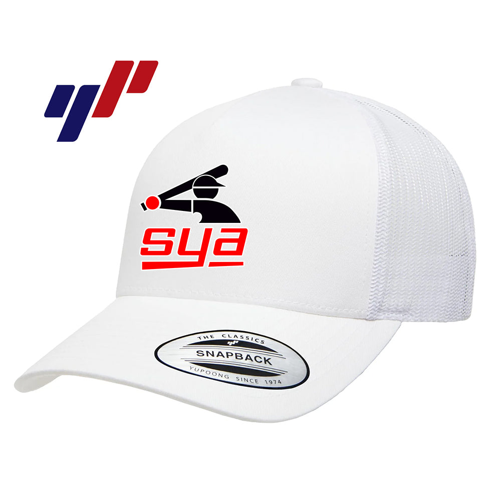 Yupoong 6506 Adult 5-Panel Retro Trucker Cap - SYA Batter Logo
