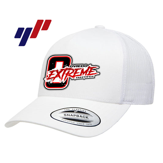 Yupoong 6506 Adult 5-Panel Retro Trucker Cap - Oviedo Extreme Softball