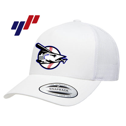 Yupoong 6506 Adult 5-Panel Retro Trucker Cap - Jax Beach Baseball