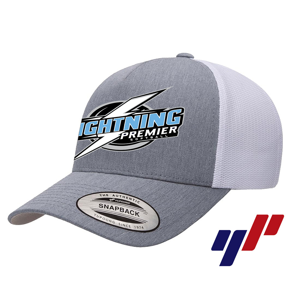 Yupoong 6506 Adult 5-Panel Retro Trucker Cap - Lightning Premier