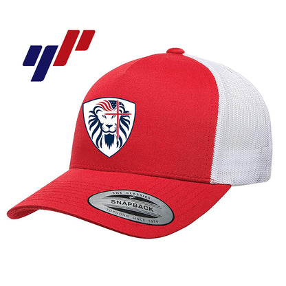 Yupoong 6506 Adult 5-Panel Retro Trucker Cap - Orlando Lions Baseball