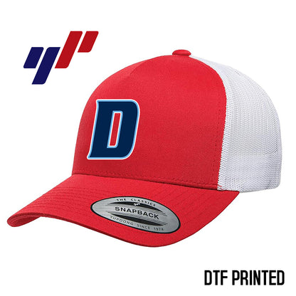 Yupoong 6506 Adult 5-Panel Retro Trucker Cap DTF PRINTED- North Florida Dynasty