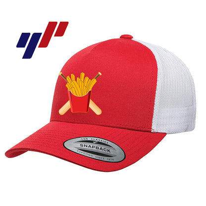 Yupoong 6506 Adult 5-Panel Retro Trucker Cap - Team Rally Fries Baseball
