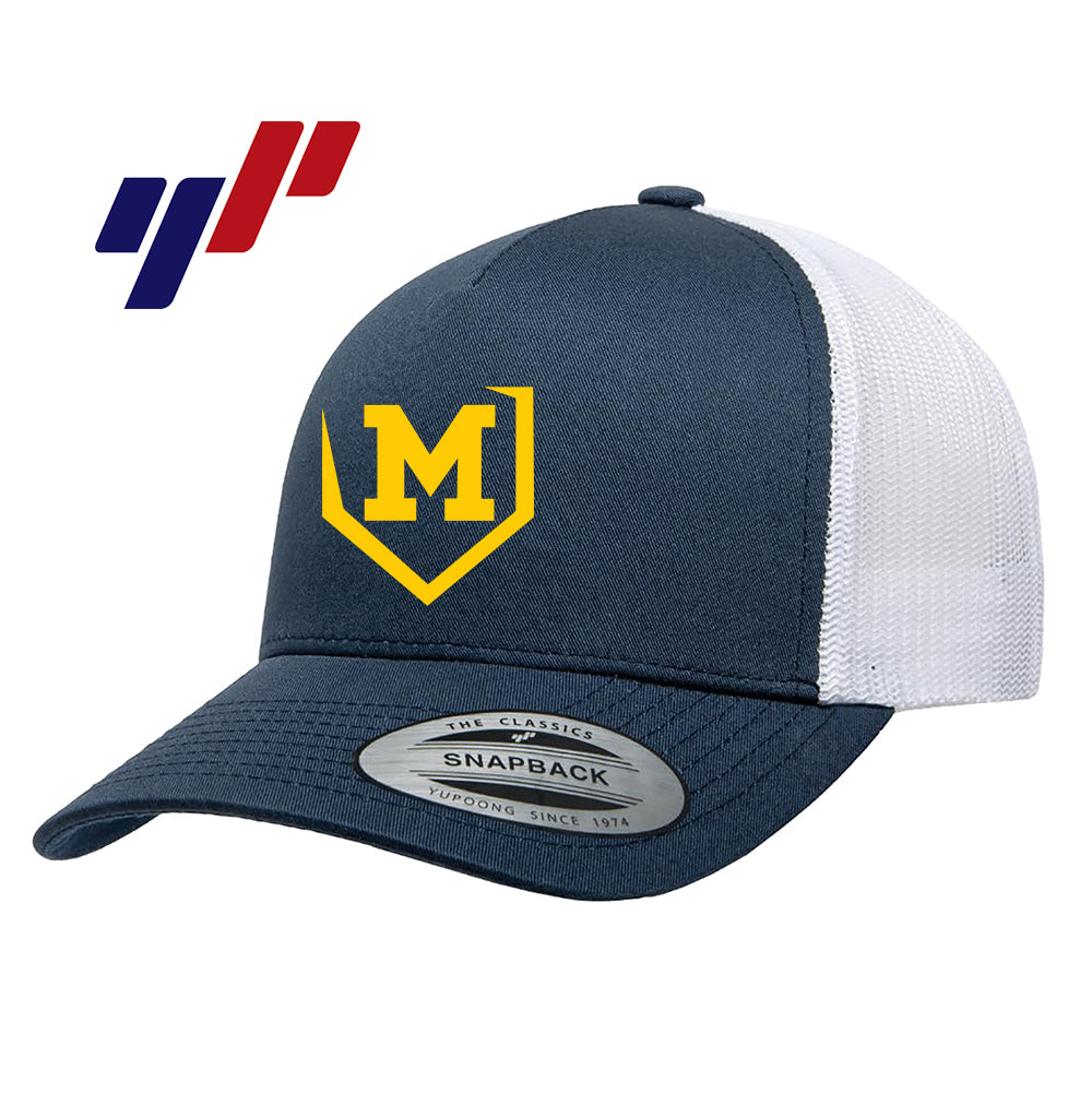 Yupoong 6506 Adult 5-Panel Retro Trucker Cap - Midland Bandits Baseball