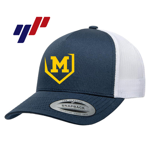 Yupoong 6506 Adult 5-Panel Retro Trucker Cap - Midland Bandits Baseball