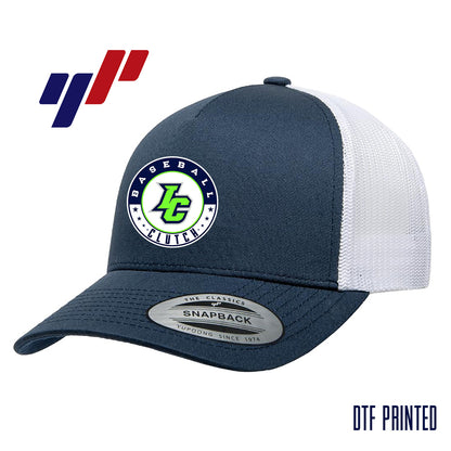Yupoong 6506 Adult 5-Panel Retro Trucker Cap DTF PRINTED- Indy Clutch Baseball